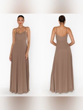 Show Me Your MuMu Faith Maxi Dune Chiffon Dress M Wedding Party Formal